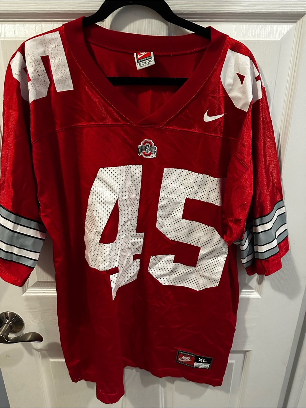 Vintage Nike Team Sports Ohio State Buckeyes #45 Football Jersey Made Mens XL